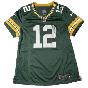 Aaron Rodgers Green Bay Packers Nike Jersey Men’s Size Medium Green Gold White